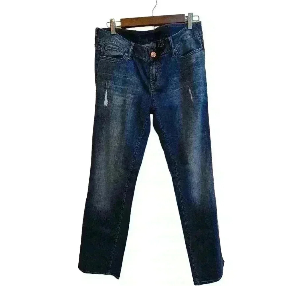 P7041 buffalo david bitton allison mid rise stretch boyfriend fit